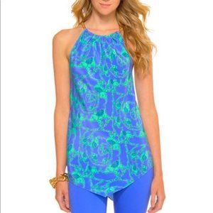 Lilly Pulitzer Cabana Chain Halter Loopy Elephant